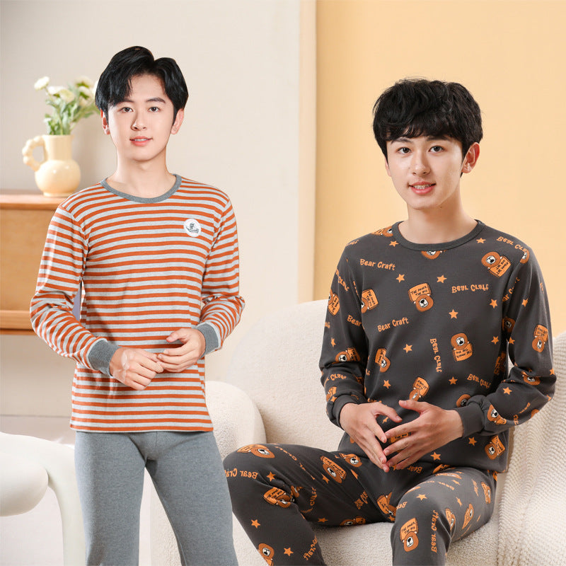 Children's Pajamas Cotton Boys' Base Teen Underwear Suit - Cindi Book
