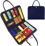 New Busy Book Children's Busy Board Dressing And Buttoning Learning Baby Early Education Preschool Sensory Learning Toy - Cindi Book