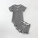 Two-piece Boys' Summer Round Neck Romper Suit - Cindi Book