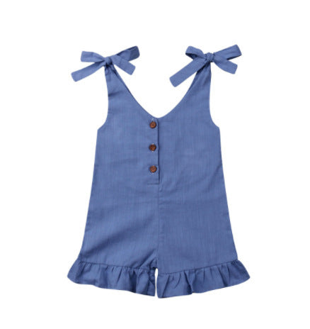 Children's Three-dimensional Pleated Jumpsuit - Cindi Book