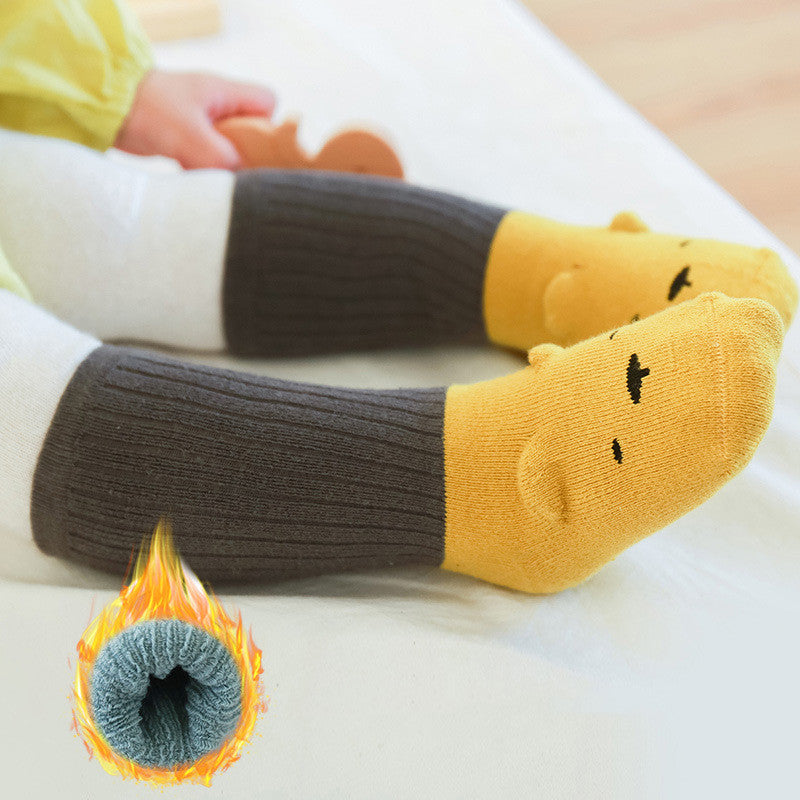 Thick Terry Baby Middle Tube Stereoscopic Anti-skid Floor Socks - Cindi Book