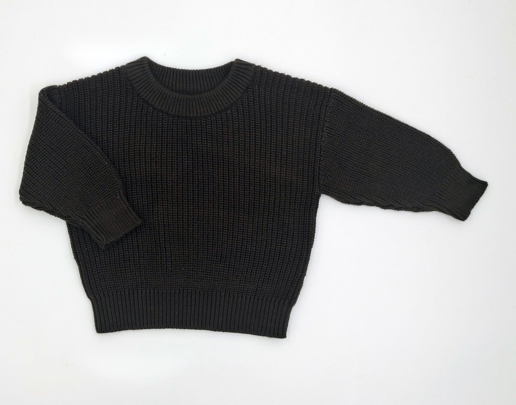 Infant Toddler Cotton Knitted Round Neck Base Sweater - Cindi Book