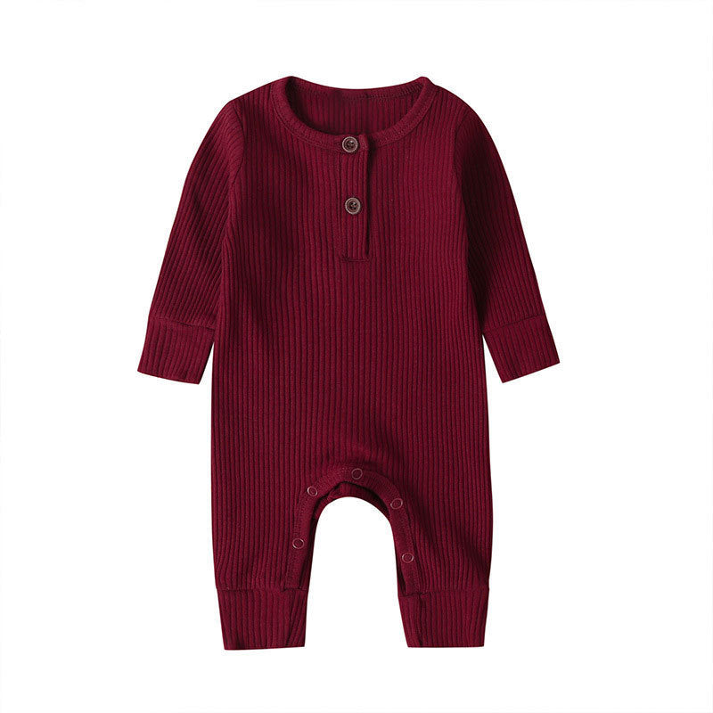 New Baby Jumpsuit Sunken Stripe Trousers Romper Western Style - Cindi Book