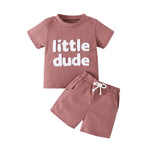Children's Waffle Short Sleeve Suit - Cindi Book
