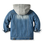 Children's Fake Two-piece Denim Jacket, Children's Hooded Fashion Casual Top - Cindi Book