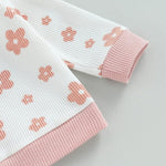 Children's New Flower Print Sweater Suit - Cindi Book