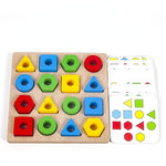 Geometric Pairing Blocks Leisure Board Game Toys - Cindi Book