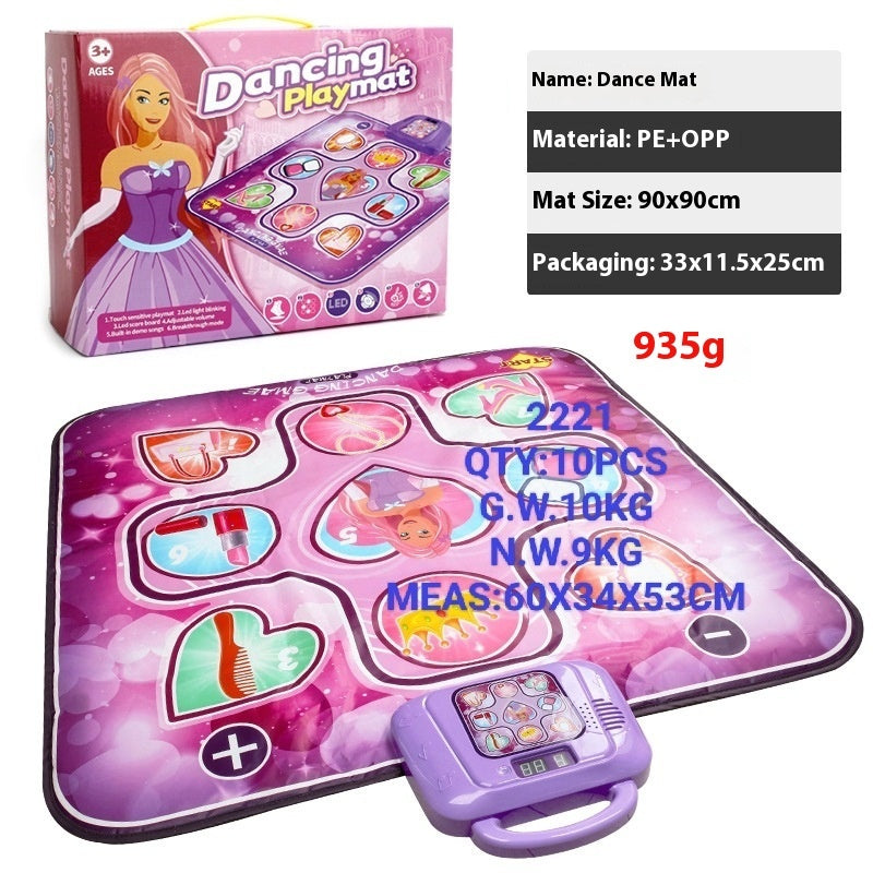 Cross-border Children's Electronic Dancing Mat Wireless Princess Dance Mat Pedal Game Mat Music Blanket Girl Boy Toy - Cindi Book