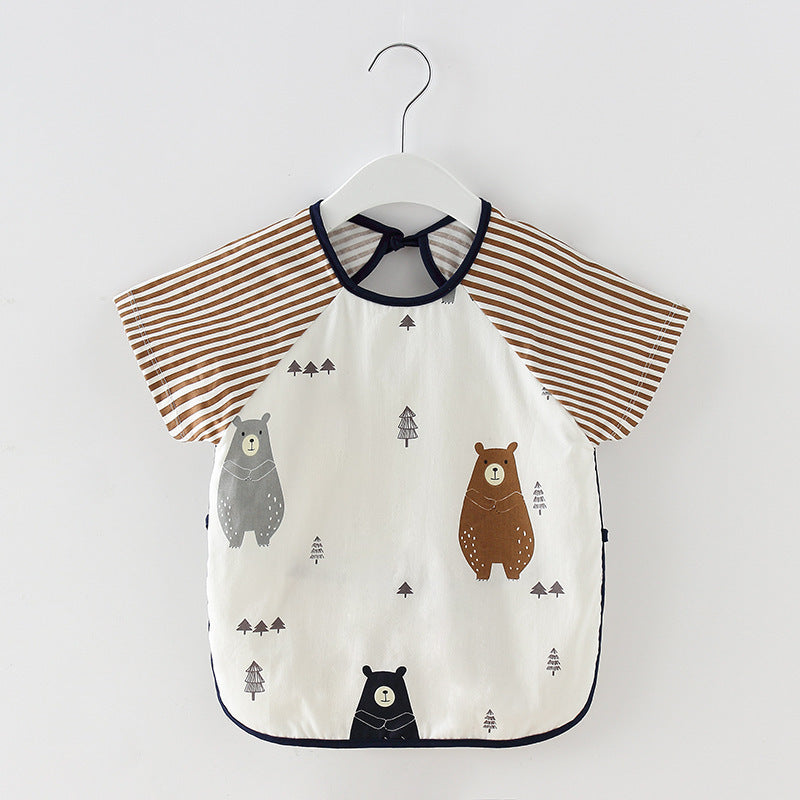 Baby Dinner Coverall Bib Spring And Autumn Long Sleeve Apron - Cindi Book