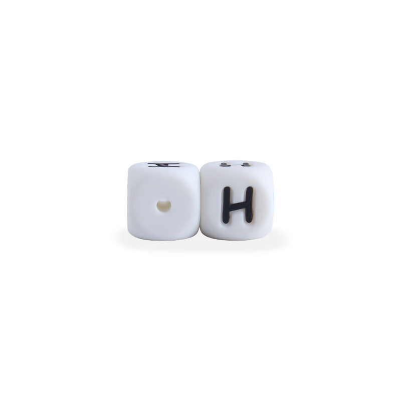 12mm Baby Products 26 Silicone English Alphabet Beads Teeth Accessories - Cindi Book