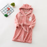 Flannel Bathrobe Boys' Home Wear With Hood - Cindi Book
