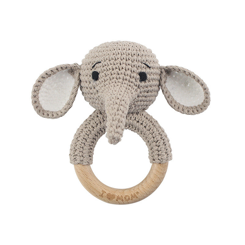 Baby Rattle Hand Woven Cartoon Animal Bracelet Newborn Soothing Doll - Cindi Book