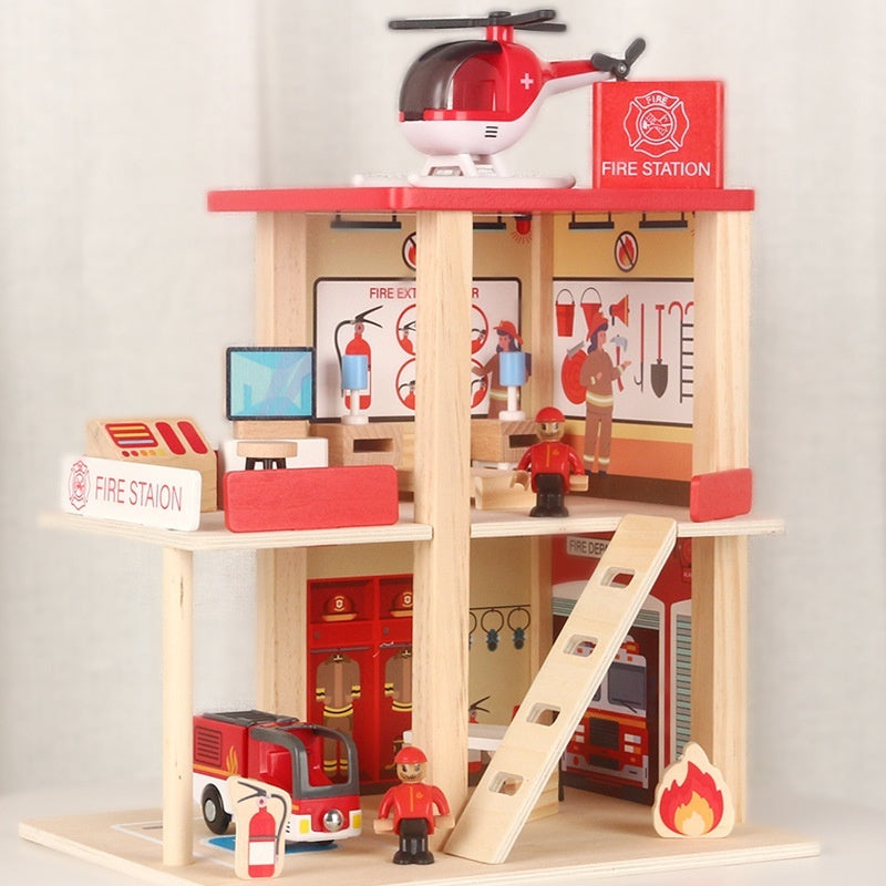 Role Play House Police Fire Department Educational Children's Toys Suit - Cindi Book