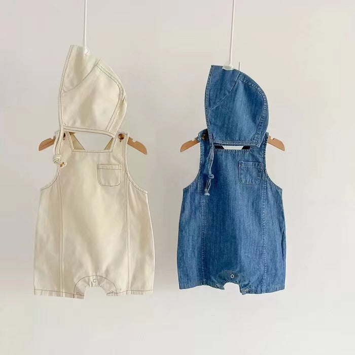 Baby Denim Overalls With Suspenders Casual Sleeveless Vest - Cindi Book