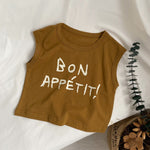 Children's Letter Printed Sleeveless Vest For Boys And Girls Loose Casual Top - Cindi Book
