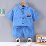 Boys' Short-sleeved Shorts Overall Suit - Cindi Book