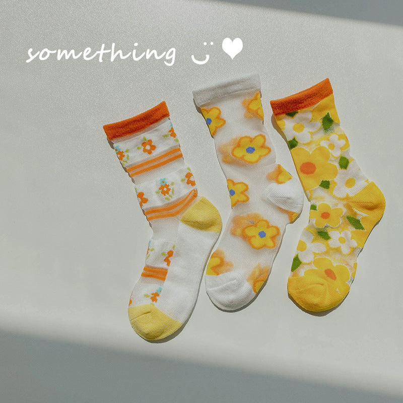 Children's Socks Summer Color Matching Plaid Korean Baby - Cindi Book