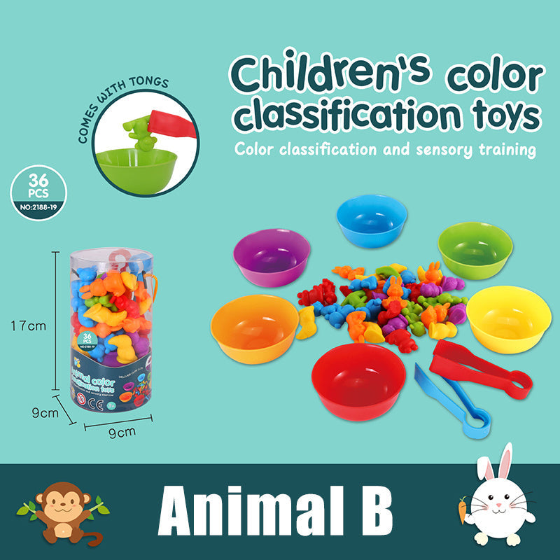 Baby Children's Rainbow Counting Early Education Cognitive Toys Math Toddler Game Set - Cindi Book