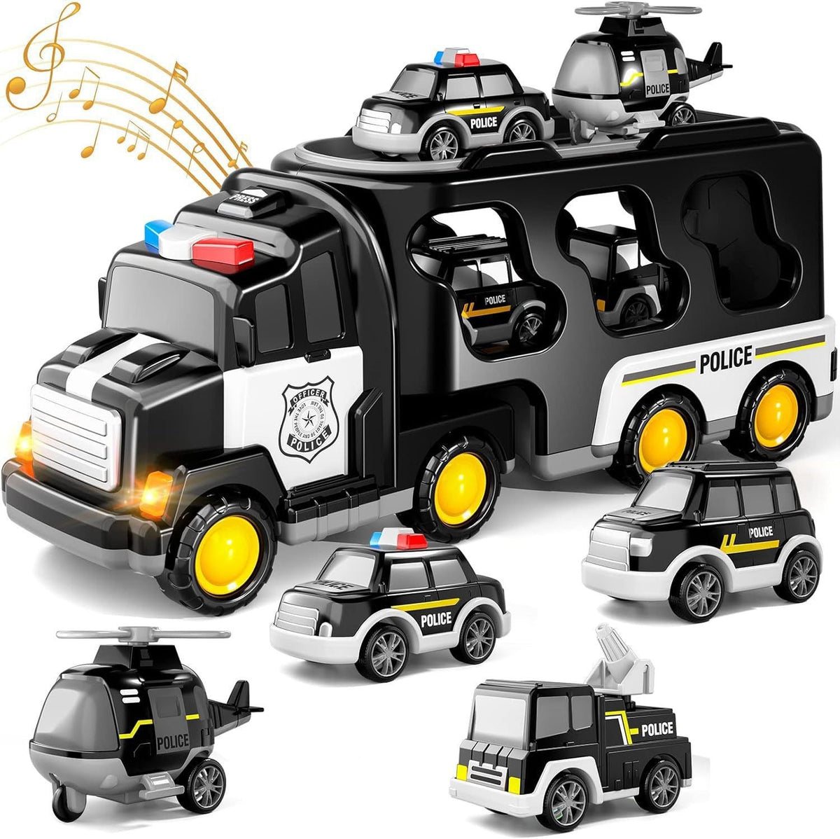 Engineering Vehicle Toy For Kids With Lights And Music - Cindi Book