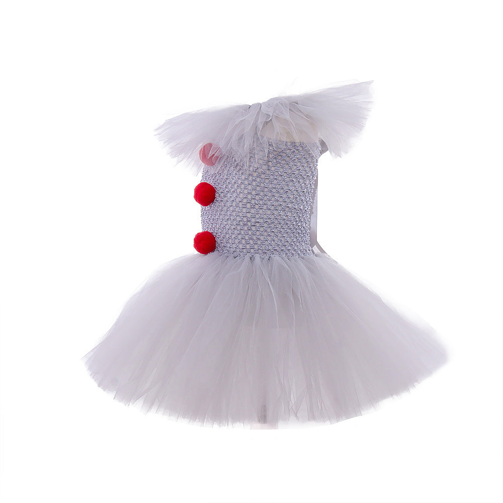 Mesh Princess Dress Set Children's Halloween Costume - Cindi Book
