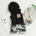 Boys' Hooded Vest T-shirt Suit - Cindi Book
