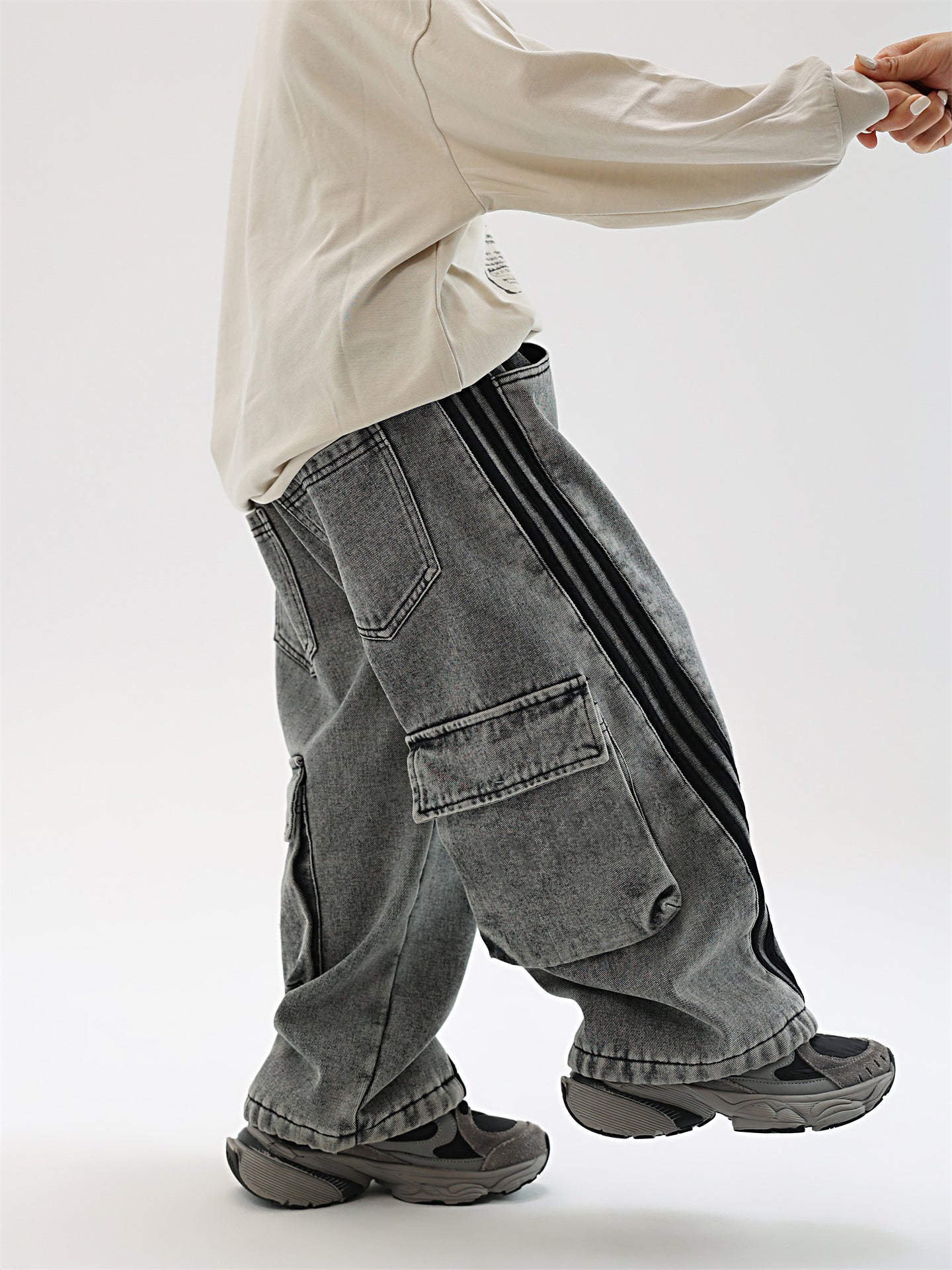 Autumn And Winter New Children Fleece Padded Jeans Warm - Cindi Book