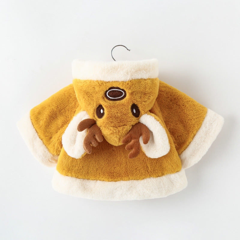 Winter New Thickened Fleece Girls' Cape - Cindi Book