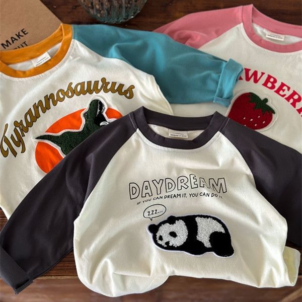 Cotton Spring And Autumn New Children's T-shirt Boys' Long Sleeve