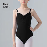 Girls' Solid Color Nylon Sling Ballet Jumpsuit - Cindi Book