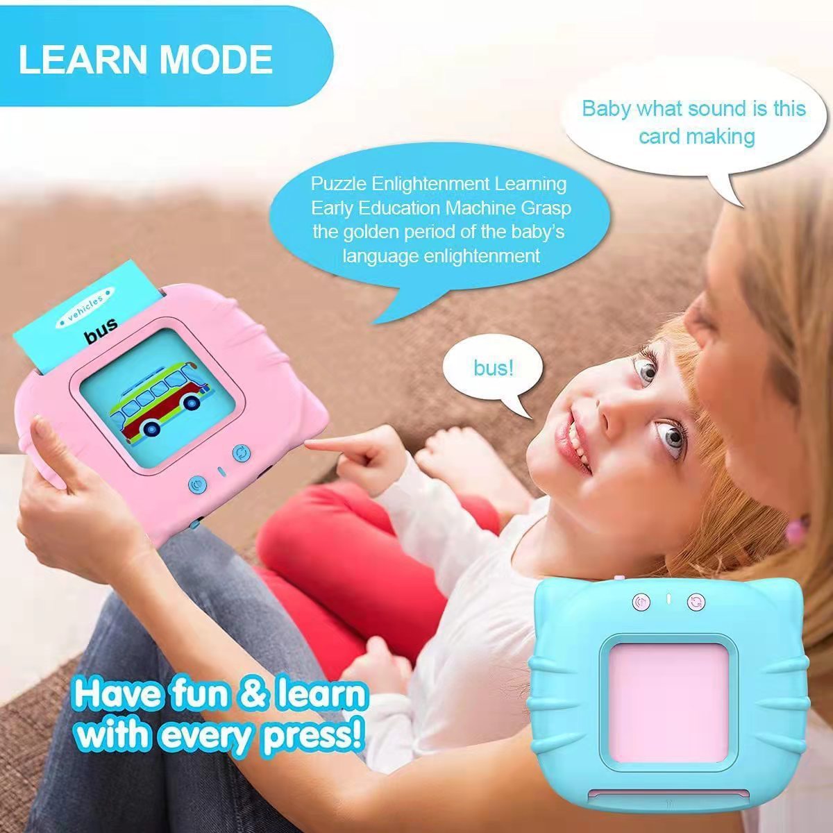 Children's Enlightening Early Education Smart Pure English Card - Cindi Book