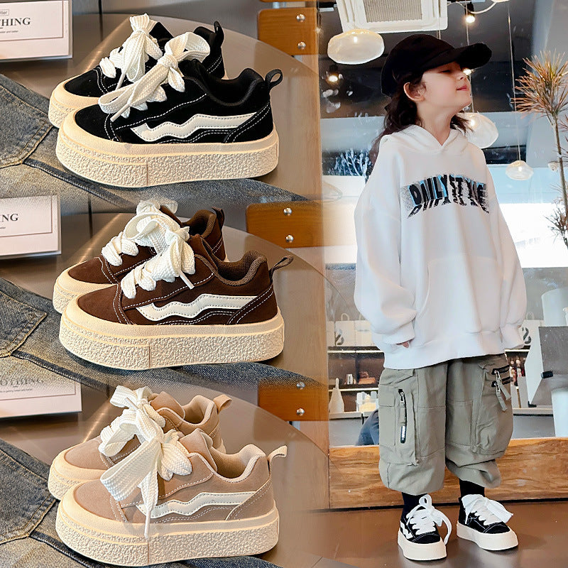 Spring And Autumn New Boys Casual Sneaker Korean Girls Soft Bottom