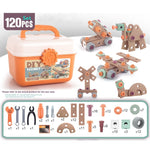 Educational Repair Assembly Playhouse Toolbox Set For Kids - Cindi Book