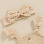 Girls' Sleeveless Jumpsuit Three-piece Suit - Cindi Book