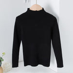 Children's Mock Neck Sweater Knitwear Top - Cindi Book