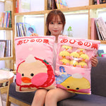 Kawaii 8pcs LaLafanfan Cafe Duck Plush Balls Bag Snack Toy Pillow - Cindi Book