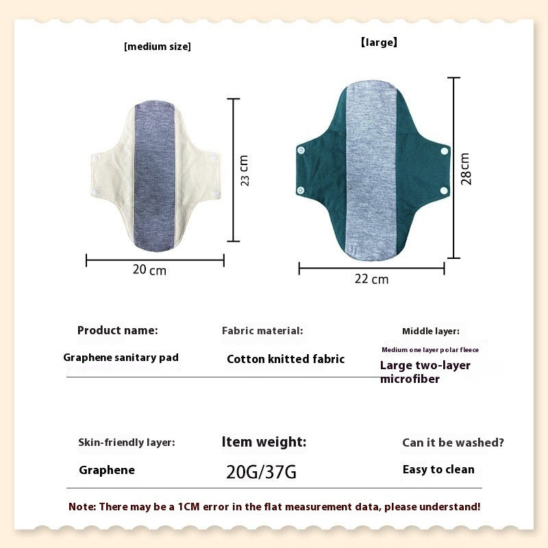 Graphene Protection Mat Cotton Antibacterial Waterproof Sanitary Pads Urine Leakage For The Elderly - Cindi Book