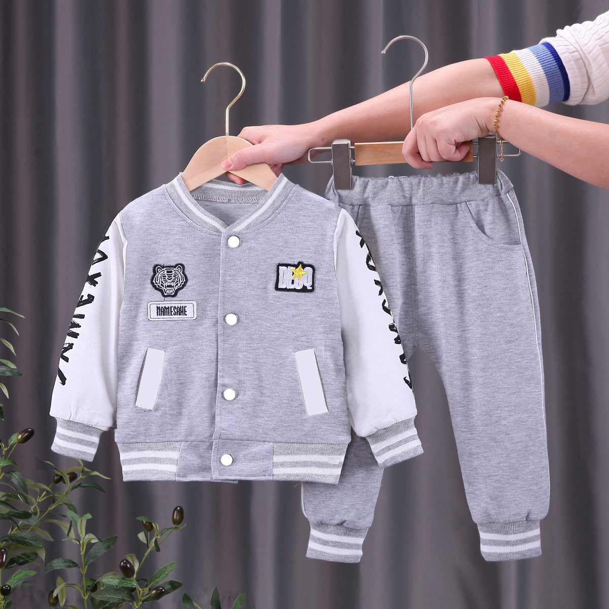 Boys Baseball Jacket Korean Two-piece Set - Cindi Book