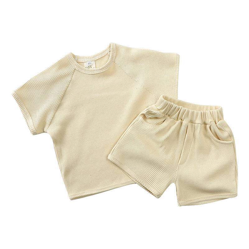 South Korea Children's Short-sleeved Shorts Suit - Cindi Book