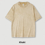 Washed Round Neck Short Sleeve Batik Children's T-shirt - Cindi Book