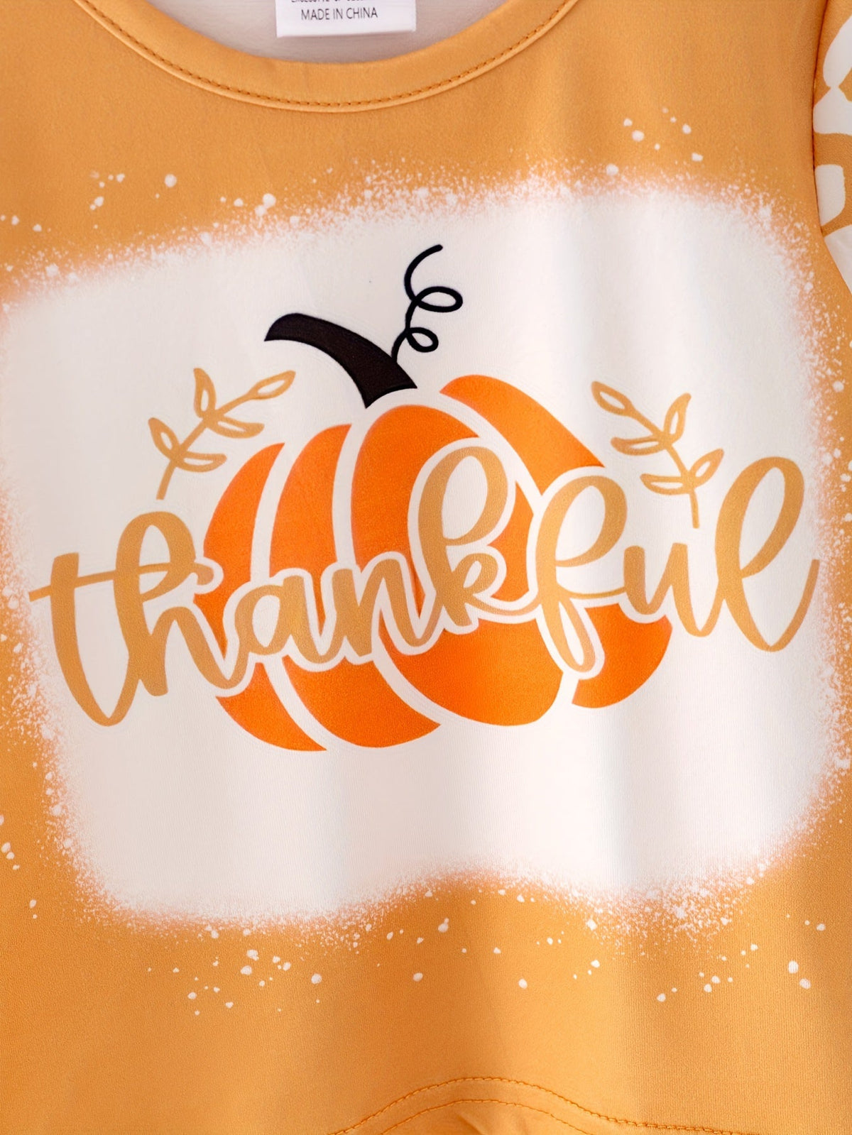 Rylee Faith Designs - Fall Thanksgiving Halloween 3 pieces Short sleeve O-neck T-shirt - alternate view 3