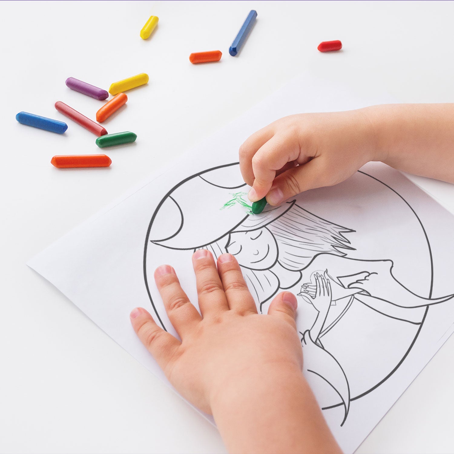 Printable Coloring Pages - The Laughing Witch