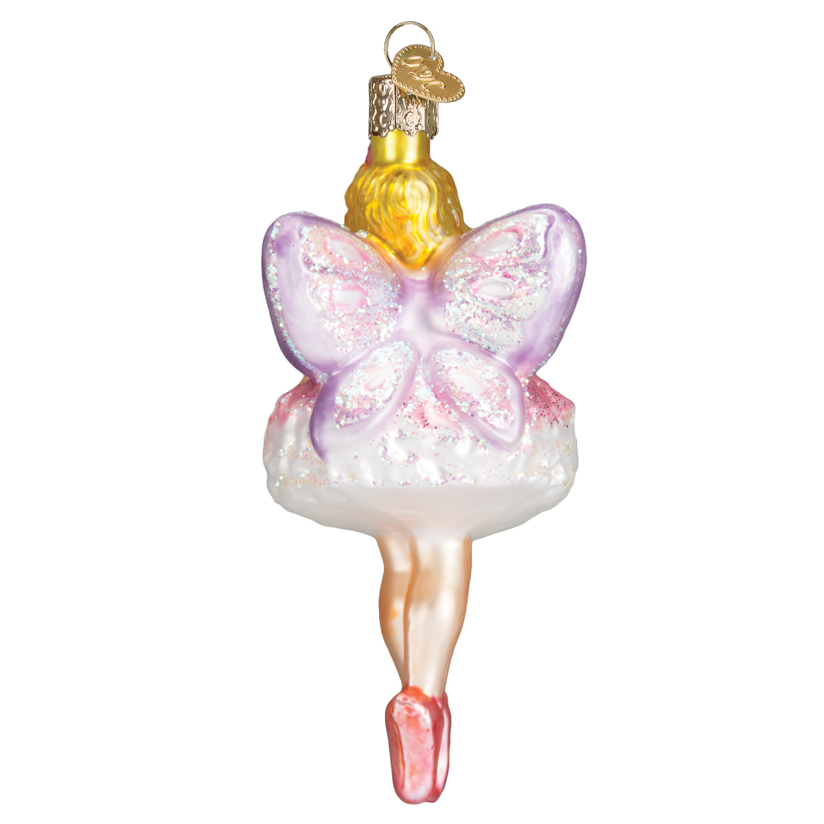 Old World Christmas Sugar Plum Fairy Ornament - hand-blown glass Christmas tree ornament (view 4)