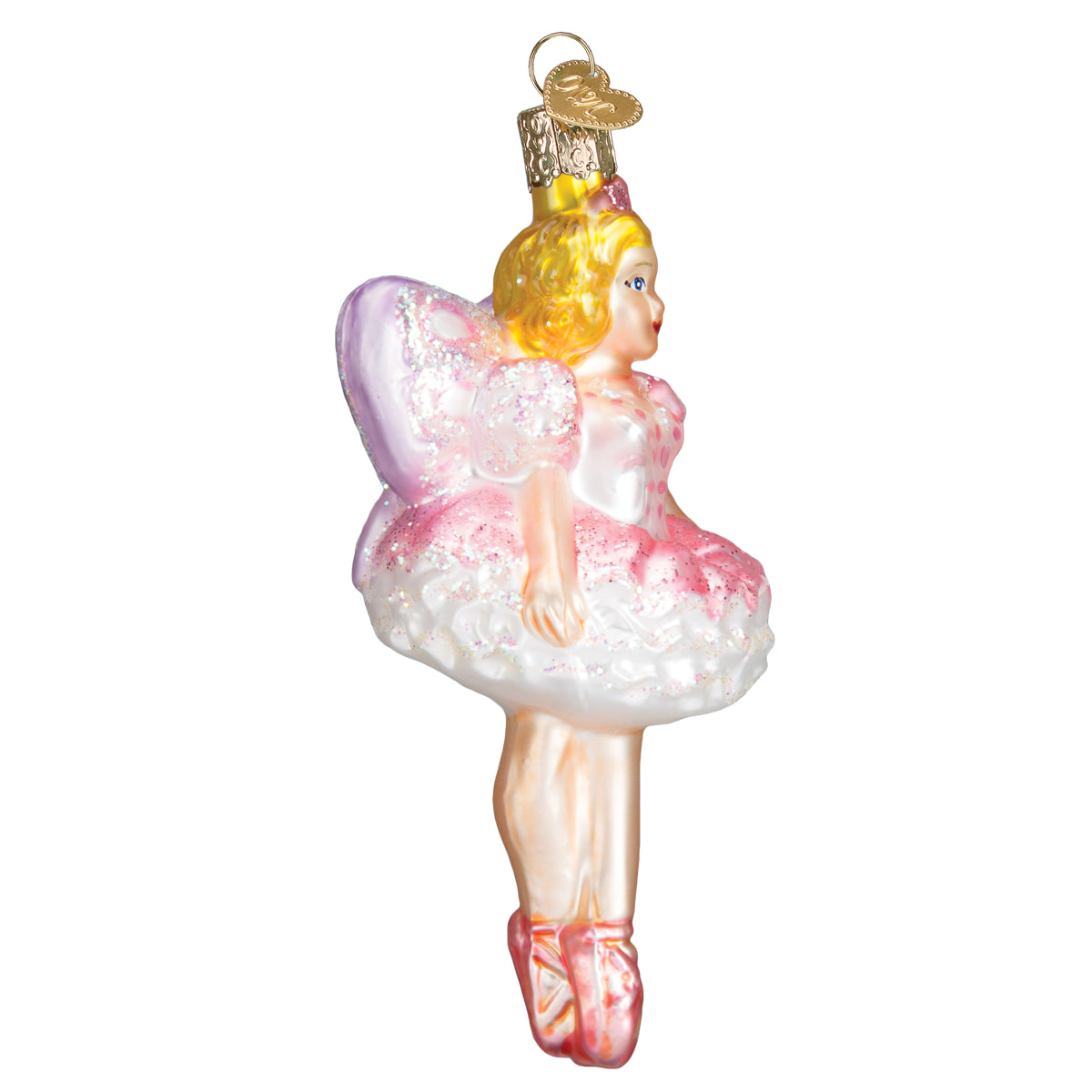 Old World Christmas Sugar Plum Fairy Ornament - hand-blown glass Christmas tree ornament (view 5)