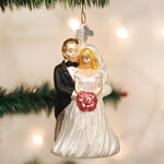 Old World Christmas Bridal Couple Ornament - hand-blown glass Christmas tree ornament