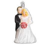 Old World Christmas Bridal Couple Ornament - hand-blown glass Christmas tree ornament (view 2)