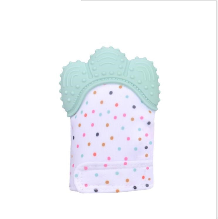 Baby teether baby anti-bite silicone molar gloves children's sound toys - Cindi Book