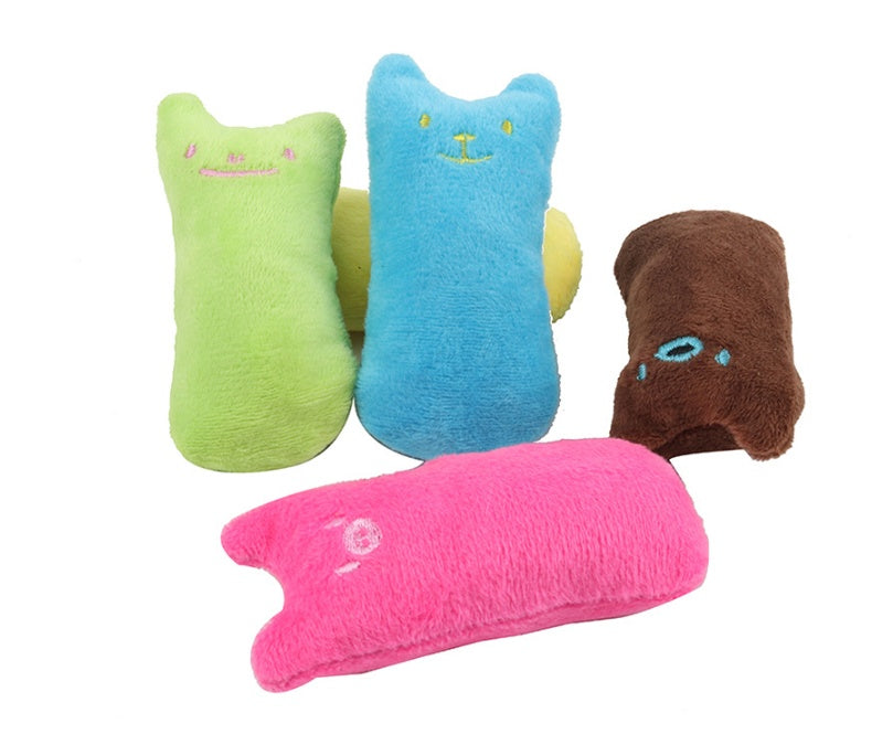 Catnip Cat Toys Pillow Interactive Cat Toy Catnip Pet Supplies Pillow Thumb Plush Teeth Grinding Bite Mint Cat Accessories - Cindi Book