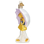 Old World Christmas Morton Umbrella Girl Ornament - hand-blown glass Christmas tree ornament (view 5)