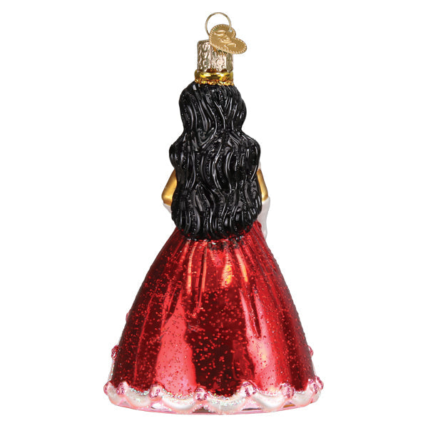 Old World Christmas La Quinceanera Ornament - hand-blown glass Christmas tree ornament (view 4)