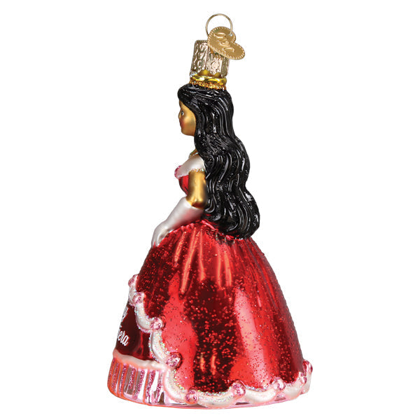 Old World Christmas La Quinceanera Ornament - hand-blown glass Christmas tree ornament (view 5)